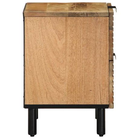 Bedside Cabinets 2 Pcs Brown 40X33X46 Cm Solid Wood Mango