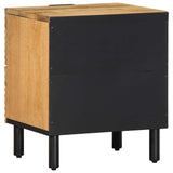 Bedside Cabinets 2 Pcs Brown 40X33X46 Cm Solid Wood Mango