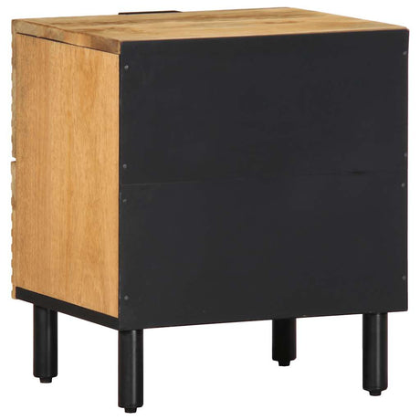 Bedside Cabinets 2 Pcs Brown 40X33X46 Cm Solid Wood Mango