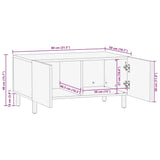 Coffee Table 80X50X40 Cm Solid Wood Mango