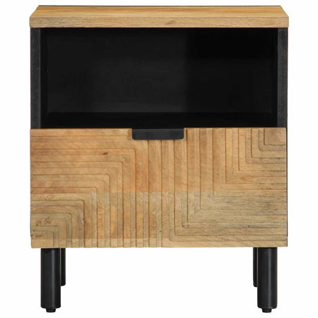 Bedside Cabinets 2 Pcs Brown 40X33X46 Cm Solid Wood Mango