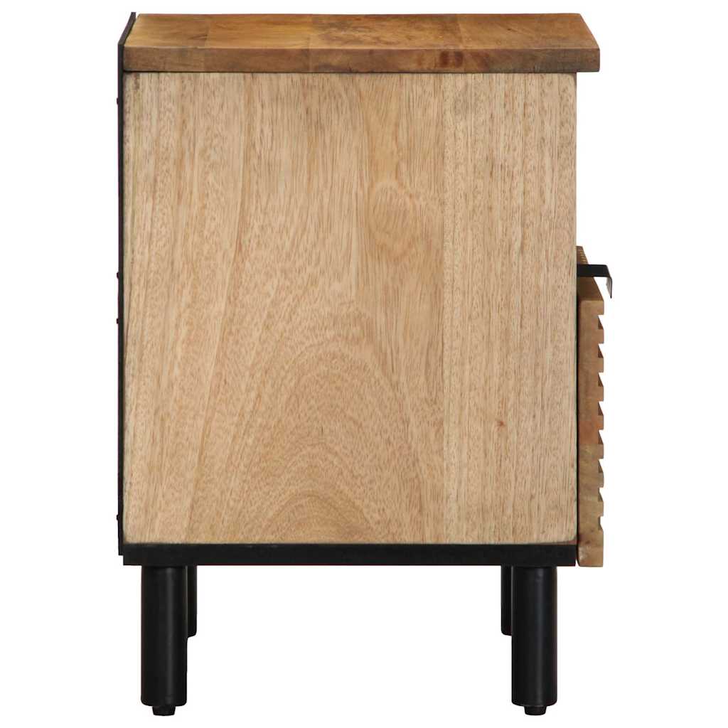 Bedside Cabinets 2 Pcs Brown 40X33X46 Cm Solid Wood Mango