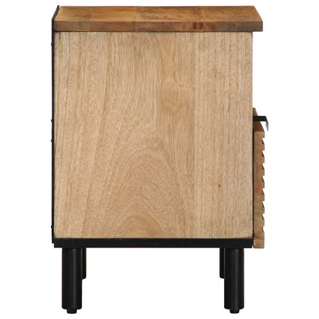 Bedside Cabinets 2 Pcs Brown 40X33X46 Cm Solid Wood Mango
