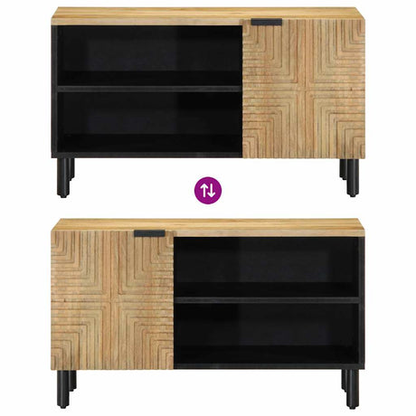 Tv Cabinet 80X31.5X46 Cm Solid Wood Mango
