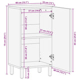 Sideboard 40X33X75 Cm Solid Wood Mango
