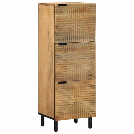 Highboard 40X33X110 Cm Solid Wood Mango