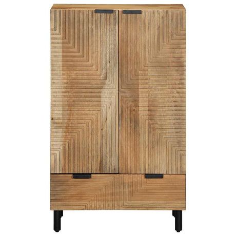Highboard 60X33X100 Cm Solid Wood Mango