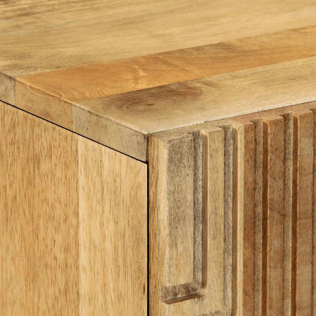 Highboard 60X33X100 Cm Solid Wood Mango