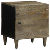 Bedside Cabinets 2 Pcs Light Grey 40X33X46 Cm Solid Wood Mango