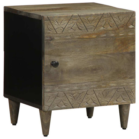Bedside Cabinets 2 Pcs Light Grey 40X33X46 Cm Solid Wood Mango