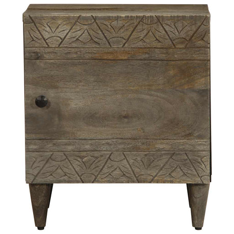 Bedside Cabinets 2 Pcs Light Grey 40X33X46 Cm Solid Wood Mango
