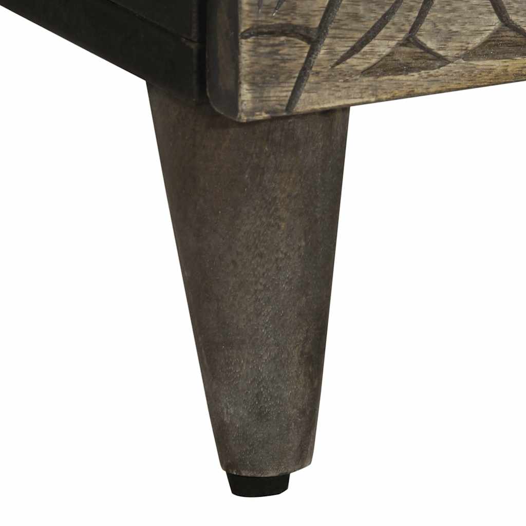 Sideboard Light Grey 60X33.5X75 Cm Solid Wood Mango