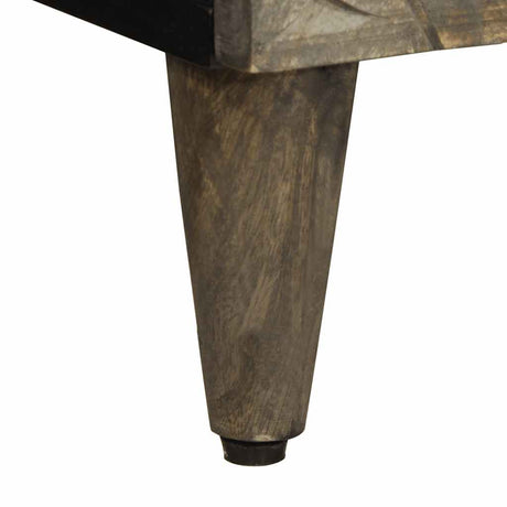 Bedside Cabinet Light Grey 50X33X60 Cm Solid Wood Mango
