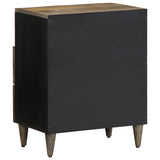Bedside Cabinet Light Grey 50X33X60 Cm Solid Wood Mango