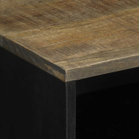 Bedside Cabinet Light Grey 50X33X60 Cm Solid Wood Mango