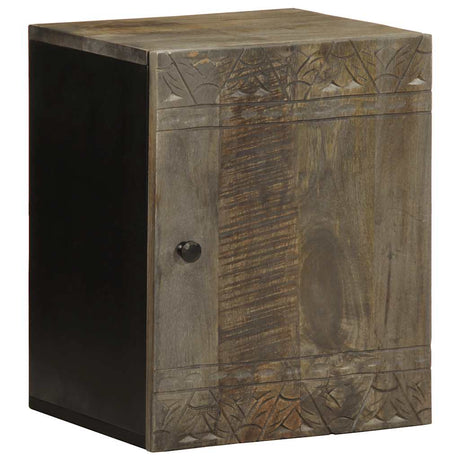 Bathroom Wall Cabinet 38X33X48 Cm Solid Wood Mango