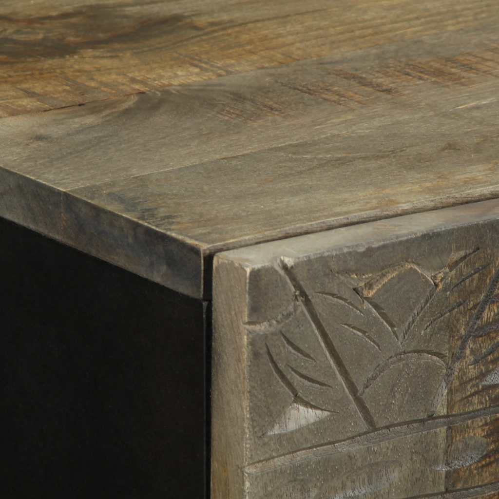 Bathroom Wall Cabinet 38X33X48 Cm Solid Wood Mango