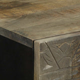 Bathroom Wall Cabinet 38X33X48 Cm Solid Wood Mango