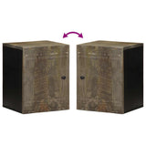 Bathroom Wall Cabinet 38X33X48 Cm Solid Wood Mango