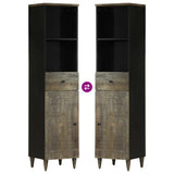 Bathroom Cabinet 38X33X160 Cm Solid Wood Mango