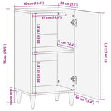 Sideboard 40X33X75 Cm Solid Wood Mango