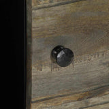 Sideboard 80X33X75 Cm Solid Wood Mango