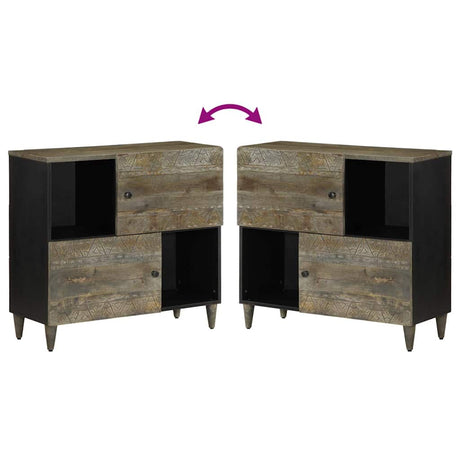 Sideboard 80X33X75 Cm Solid Wood Mango
