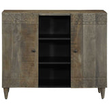 Sideboard 90X33X75 Cm Solid Wood Mango