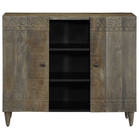 Sideboard 90X33X75 Cm Solid Wood Mango