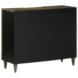 Sideboard 90X33X75 Cm Solid Wood Mango