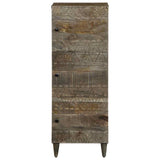 Highboard 40X33X110 Cm Solid Wood Mango
