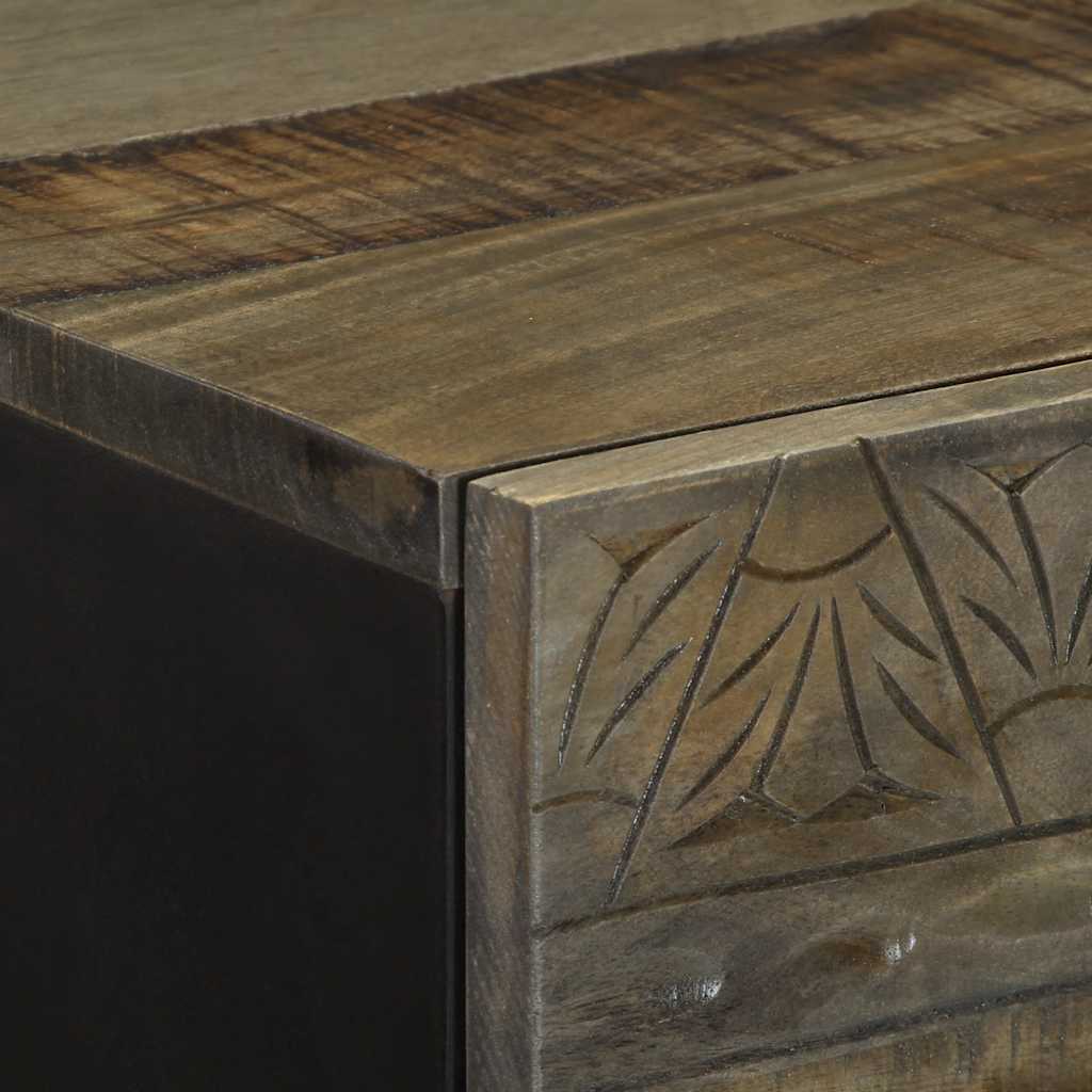 Highboard 40X33X110 Cm Solid Wood Mango