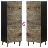 Highboard 40X33X110 Cm Solid Wood Mango