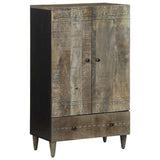 Highboard 60X33X110 Cm Solid Wood Mango