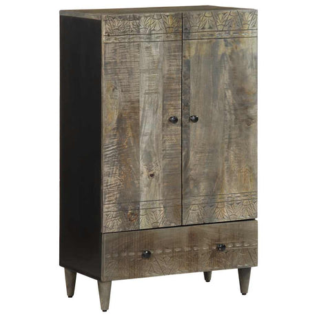 Highboard 60X33X110 Cm Solid Wood Mango