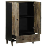Highboard 60X33X110 Cm Solid Wood Mango