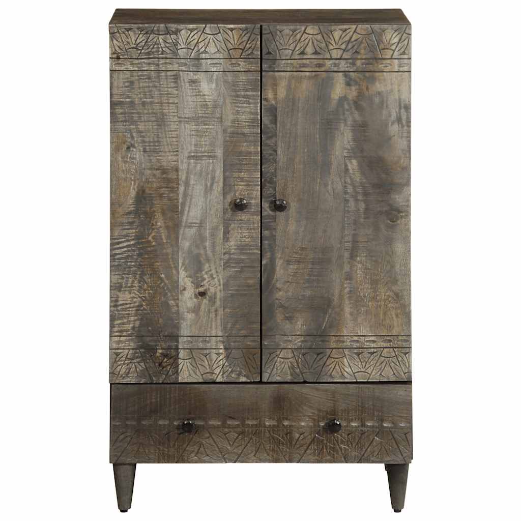 Highboard 60X33X110 Cm Solid Wood Mango
