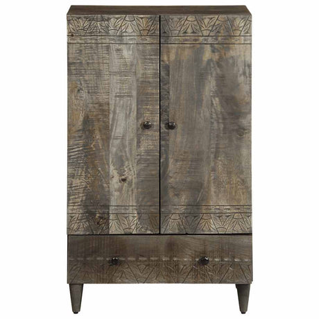 Highboard 60X33X110 Cm Solid Wood Mango