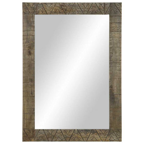 Bathroom Mirror 50X2.5X70 Cm Solid Wood Mango
