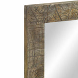 Bathroom Mirror 50X2.5X70 Cm Solid Wood Mango