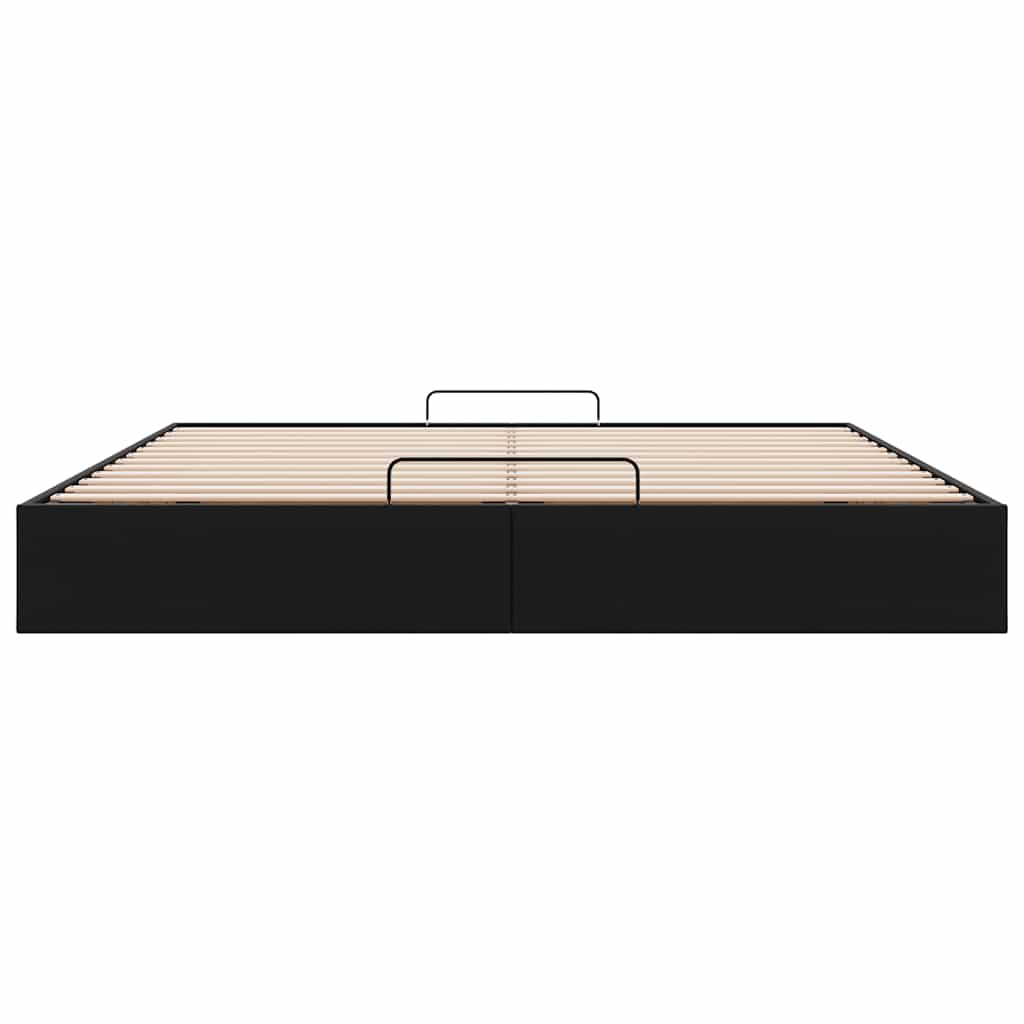 Ottoman Bed Frame Without Mattress Super King Faux Leather