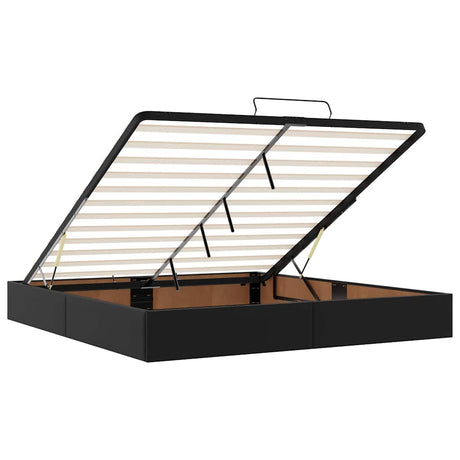 Ottoman Bed Frame Without Mattress Super King Faux Leather