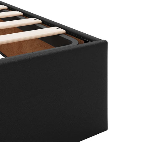 Ottoman Bed Frame Without Mattress Super King Faux Leather