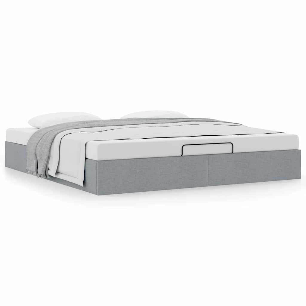 Ottoman Bed Frame Without Mattress Super King Fabric