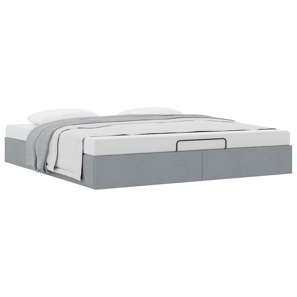 Ottoman Bed Frame Without Mattress Super King Fabric