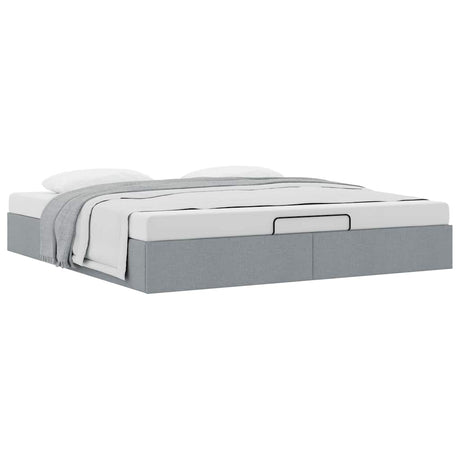 Ottoman Bed Frame Without Mattress Super King Fabric
