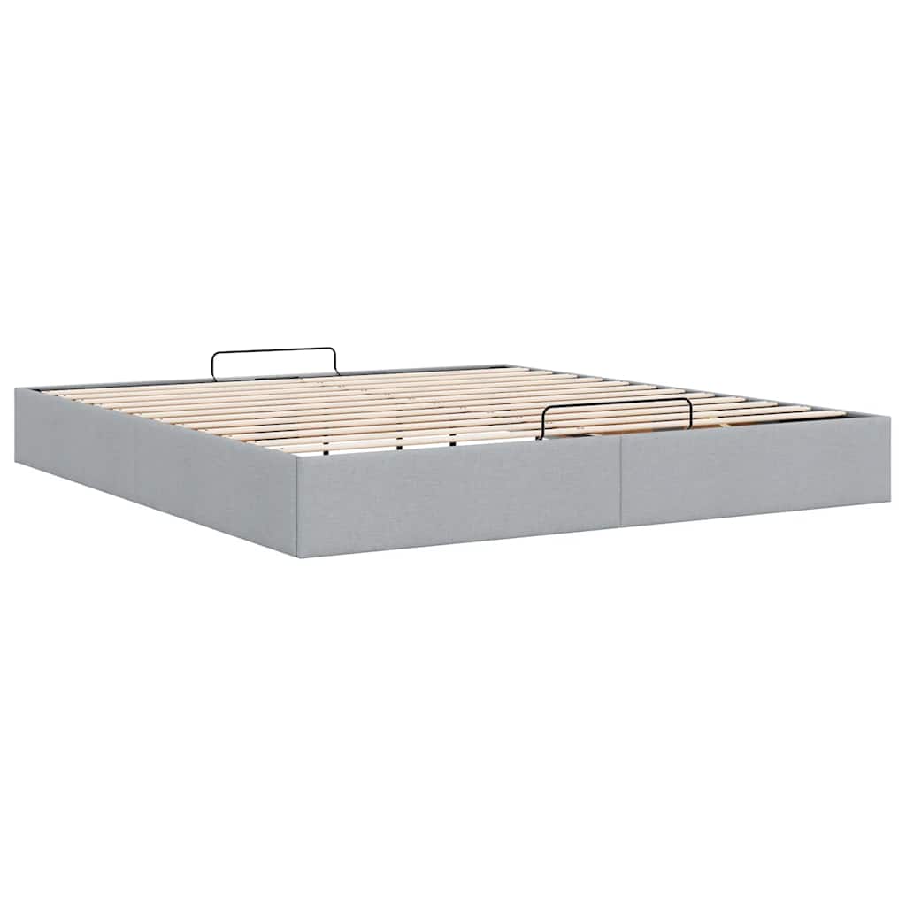Ottoman Bed Frame Without Mattress Super King Fabric
