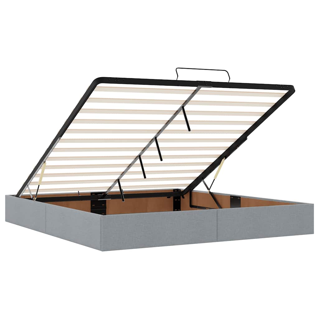 Ottoman Bed Frame Without Mattress Super King Fabric