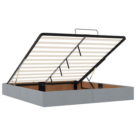 Ottoman Bed Frame Without Mattress Super King Fabric