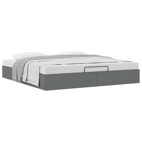 Ottoman Bed Frame Without Mattress Super King Fabric
